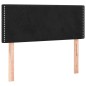 vidaXL Cama box spring con colchón y LED terciopelo negro 120x190 cm