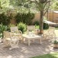 vidaXL Sillas de jardín 4 unidades madera maciza de abeto vidaXL Sillas de jardín 4 unidades madera maciza de abeto