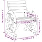 vidaXL Sillas de jardín 4 unidades madera maciza de abeto vidaXL Sillas de jardín 4 unidades madera maciza de abeto