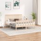 vidaXL Estructura de cama con cabecero madera maciza pino 160x200 cm vidaXL Estructura de cama con cabecero madera maciza pino 160x200 cm