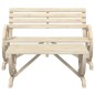 vidaXL Juego de muebles de jardín 4 piezas madera maciza de abeto