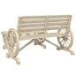 vidaXL Juego de muebles de jardín 4 piezas madera maciza de abeto