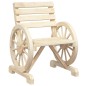 vidaXL Juego de muebles de jardín 4 piezas madera maciza de abeto