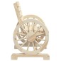 vidaXL Juego de muebles de jardín 4 piezas madera maciza de abeto