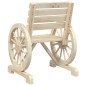 vidaXL Juego de muebles de jardín 4 piezas madera maciza de abeto