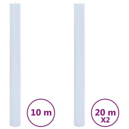 vidaXL Láminas de ventana esmerilada 3 uds PVC blanco transparente