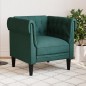 vidaXL Sillón Chesterfield de tela verde oscuro vidaXL Sillón Chesterfield de tela verde oscuro