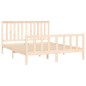 vidaXL Estructura de cama con cabecero madera maciza pino 160x200 cm vidaXL Estructura de cama con cabecero madera maciza pino 160x200 cm