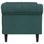 vidaXL Sillón Chesterfield de tela verde oscuro vidaXL Sillón Chesterfield de tela verde oscuro