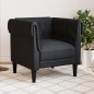 vidaXL Sillón Chesterfield de tela negro vidaXL Sillón Chesterfield de tela negro