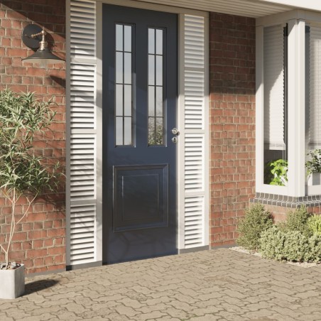 vidaXL Láminas de ventana esmerilada 4 uds PVC patrón de persiana