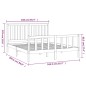 vidaXL Estructura de cama con cabecero madera maciza pino 160x200 cm vidaXL Estructura de cama con cabecero madera maciza pino 160x200 cm
