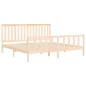 vidaXL Estructura de cama con cabecero madera maciza de pino 180x200cm