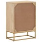 vidaXL Cómoda madera maciza de mango y hierro 55x30x76 cm vidaXL Cómoda madera maciza de mango y hierro 55x30x76 cm