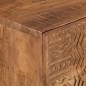 vidaXL Cómoda madera maciza de mango y hierro 55x30x76 cm vidaXL Cómoda madera maciza de mango y hierro 55x30x76 cm