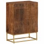 vidaXL Aparador de hierro y madera maciza de mango 55x30x76 cm vidaXL Aparador de hierro y madera maciza de mango 55x30x76 cm
