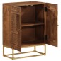 vidaXL Aparador de hierro y madera maciza de mango 55x30x76 cm vidaXL Aparador de hierro y madera maciza de mango 55x30x76 cm