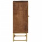vidaXL Aparador de hierro y madera maciza de mango 55x30x76 cm vidaXL Aparador de hierro y madera maciza de mango 55x30x76 cm