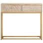 vidaXL Mesa consola madera maciza de mango y hierro 90x30x76 cm vidaXL Mesa consola madera maciza de mango y hierro 90x30x76 cm