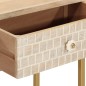 vidaXL Mesa consola madera maciza de mango y hierro 90x30x76 cm vidaXL Mesa consola madera maciza de mango y hierro 90x30x76 cm
