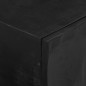 vidaXL Mueble de TV madera maciza de mango y hierro negro 110x30x40 cm