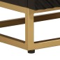 vidaXL Mesita de noche madera maciza mango y hierro negro 40x30x50 cm vidaXL Mesita de noche madera maciza mango y hierro negro 40x30x50 cm