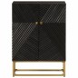 vidaXL Aparador de hierro y madera maciza de mango negro 55x30x76 cm vidaXL Aparador de hierro y madera maciza de mango negro 55x30x76 cm