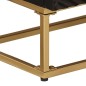 vidaXL Aparador de hierro y madera maciza de mango negro 55x30x76 cm vidaXL Aparador de hierro y madera maciza de mango negro 55x30x76 cm