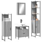 vidaXL Set de muebles de baño 4 pzas madera contrachapada gris sonoma vidaXL Set de muebles de baño 4 pzas madera contrachapada gris sonoma