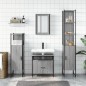 vidaXL Set de muebles de baño 4 pzas madera contrachapada gris sonoma vidaXL Set de muebles de baño 4 pzas madera contrachapada gris sonoma