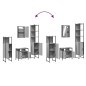 vidaXL Set de muebles de baño 4 pzas madera contrachapada gris sonoma vidaXL Set de muebles de baño 4 pzas madera contrachapada gris sonoma