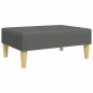 vidaXL Sofá cama de 2 plazas con almohadas y taburete tela gris oscuro vidaXL Sofá cama de 2 plazas con almohadas y taburete tela gris oscuro