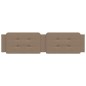 vidaXL Cabecero de cama acolchado cuero sintético capuchino 200 cm vidaXL Cabecero de cama acolchado cuero sintético capuchino 200 cm