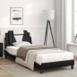 vidaXL Cama con colchón cuero sintético negro y blanco 80x200 cm vidaXL Cama con colchón cuero sintético negro y blanco 80x200 cm