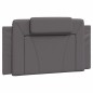 vidaXL Cama con colchón cuero sintético gris 100x200 cm vidaXL Cama con colchón cuero sintético gris 100x200 cm