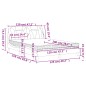 vidaXL Cama con colchón cuero sintético capuchino 120x200 cm