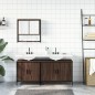 vidaXL Set de muebles baño 3 pzas madera contrachapada roble marrón vidaXL Set de muebles baño 3 pzas madera contrachapada roble marrón