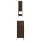 vidaXL Set de muebles baño 3 pzas madera contrachapada roble marrón vidaXL Set de muebles baño 3 pzas madera contrachapada roble marrón