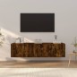 vidaXL Set de muebles de TV 3 pzas madera contrachapada roble ahumado