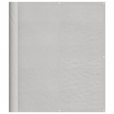 vidaXL Pantalla de balcón 100% poliéster Oxford gris claro 120x600 cm