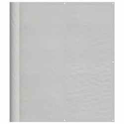 vidaXL Pantalla de balcón 100% poliéster Oxford gris claro 120x1000 cm
