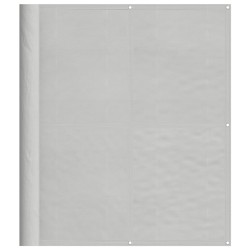 vidaXL Pantalla de balcón 100% poliéster Oxford gris claro 120x400 cm