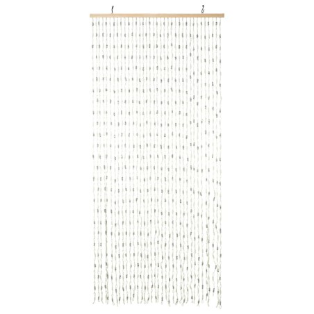 H&S Collection Cortina de puerta de bambú multicolor 90x200 cm