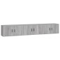 vidaXL Muebles para TV de pared 3 uds gris Sonoma 80x34,5x40 cm vidaXL Muebles para TV de pared 3 uds gris Sonoma 80x34,5x40 cm