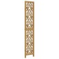 vidaXL Biombo separador de 3 paneles madera maciza paulownia marrón vidaXL Biombo separador de 3 paneles madera maciza paulownia marrón