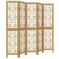 vidaXL Biombo separador de 5 paneles madera maciza paulownia marrón vidaXL Biombo separador de 5 paneles madera maciza paulownia marrón