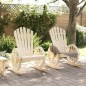 vidaXL Sillas mecedoras Adirondack 2 uds madera maciza de abeto vidaXL Sillas mecedoras Adirondack 2 uds madera maciza de abeto