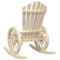 vidaXL Sillas mecedoras Adirondack 2 uds madera maciza de abeto vidaXL Sillas mecedoras Adirondack 2 uds madera maciza de abeto