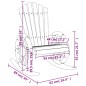 vidaXL Sillas mecedoras Adirondack 2 uds madera maciza de abeto vidaXL Sillas mecedoras Adirondack 2 uds madera maciza de abeto