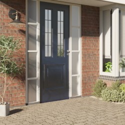 vidaXL Láminas de ventana esmerilada 3 uds PVC gris transparente